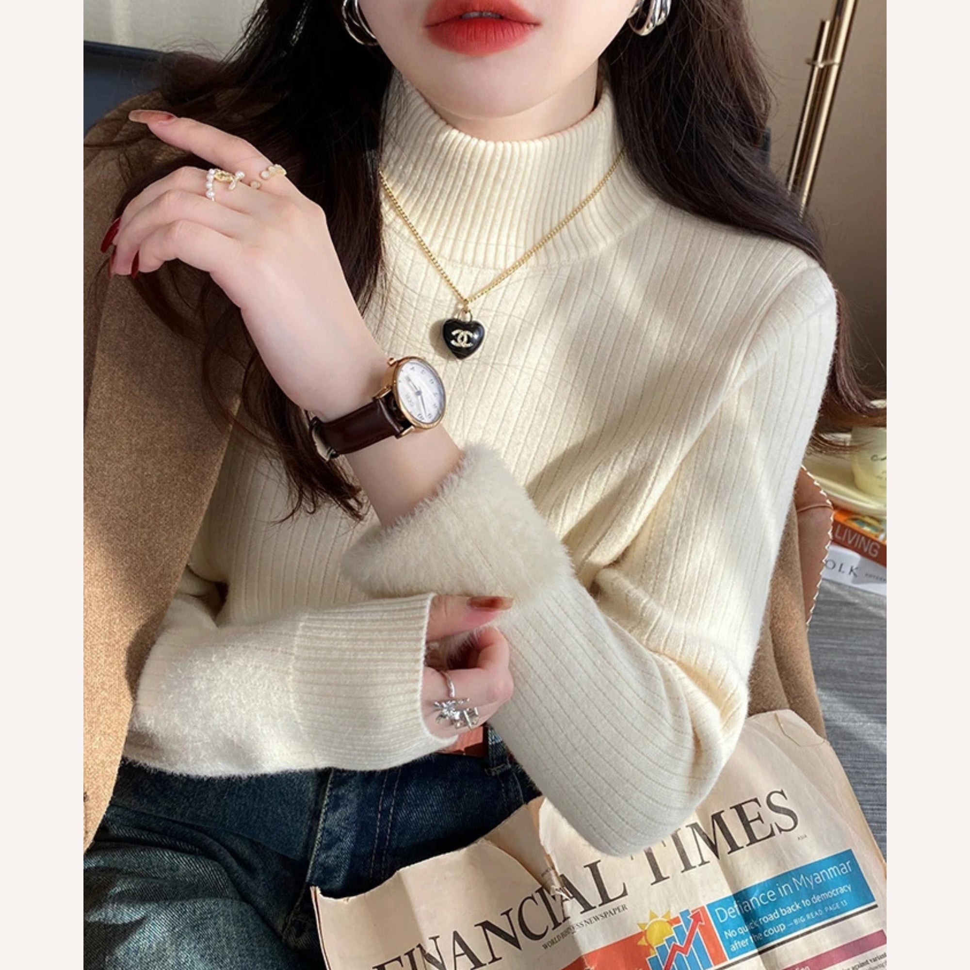 Home & Grey™ Knitted Turtleneck Sweater