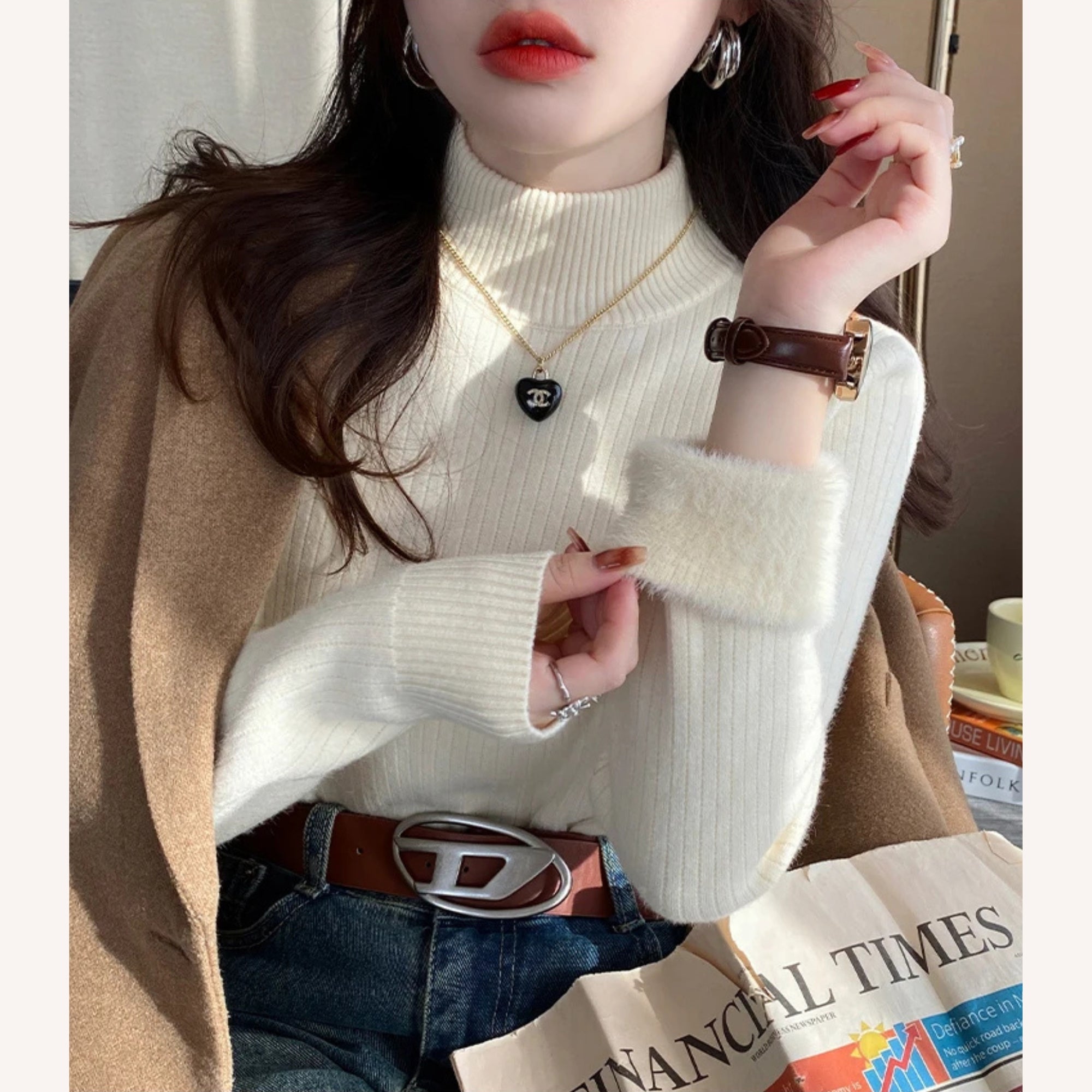 Home & Grey™ Knitted Turtleneck Sweater