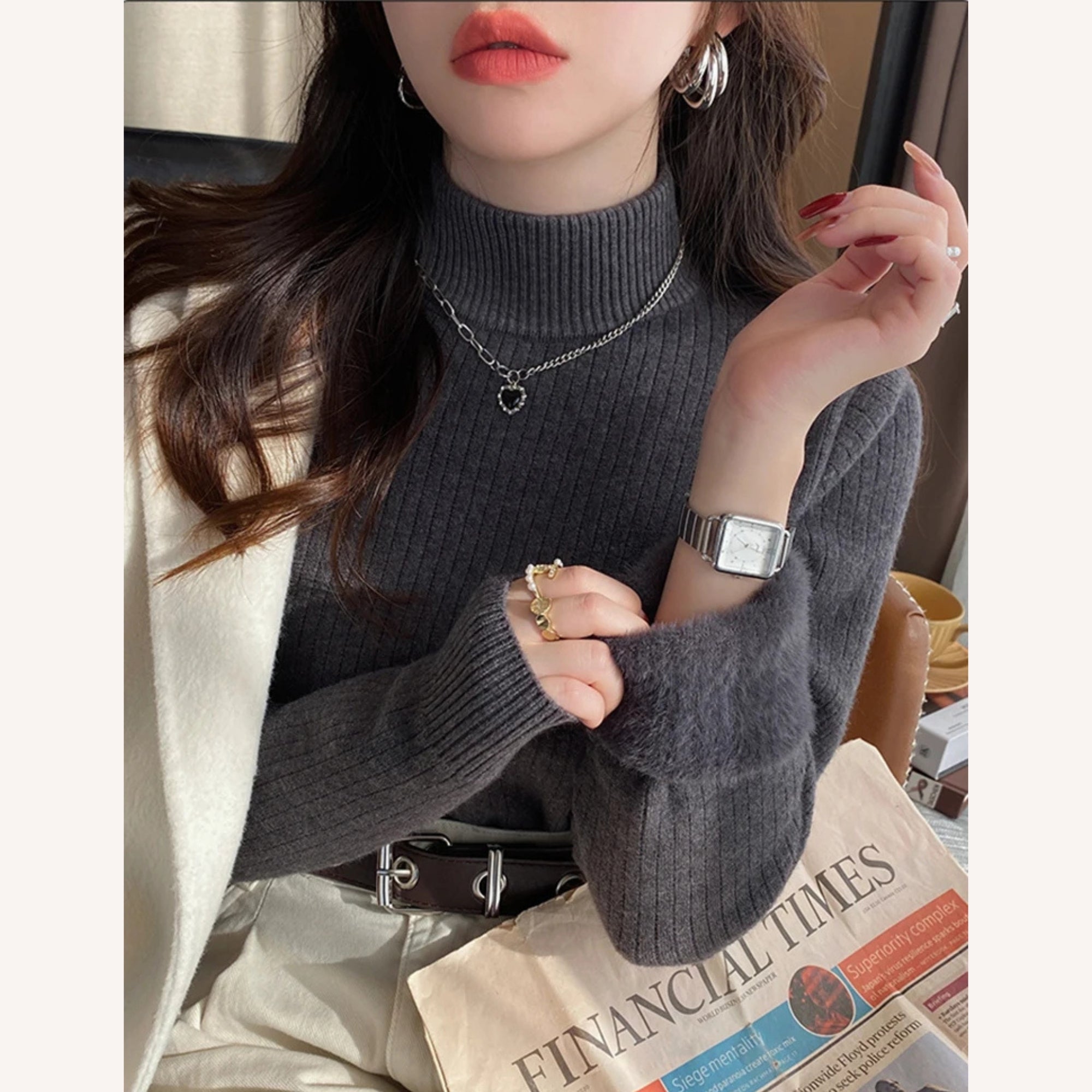 Home & Grey™ Knitted Turtleneck Sweater