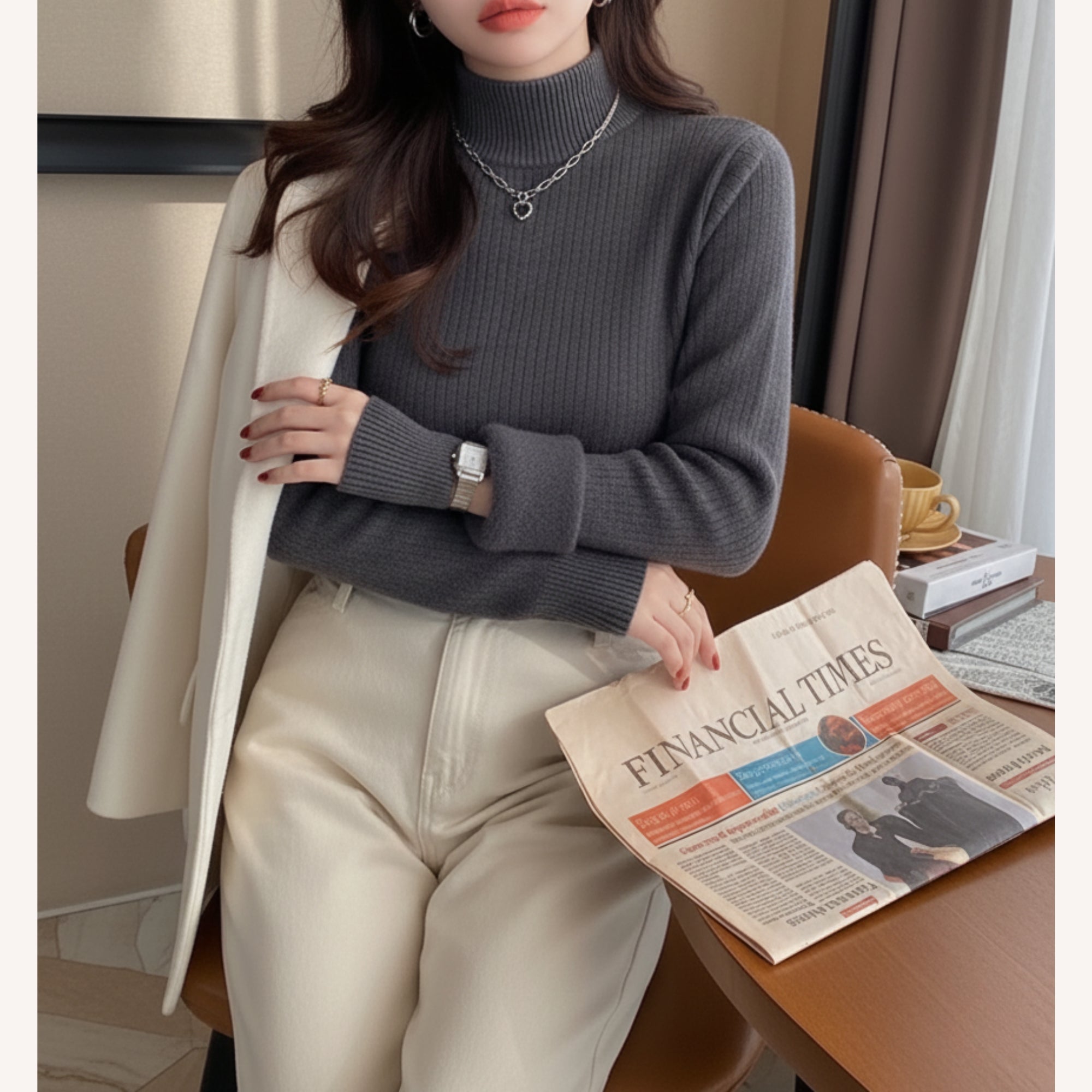 Home & Grey™ Knitted Turtleneck Sweater