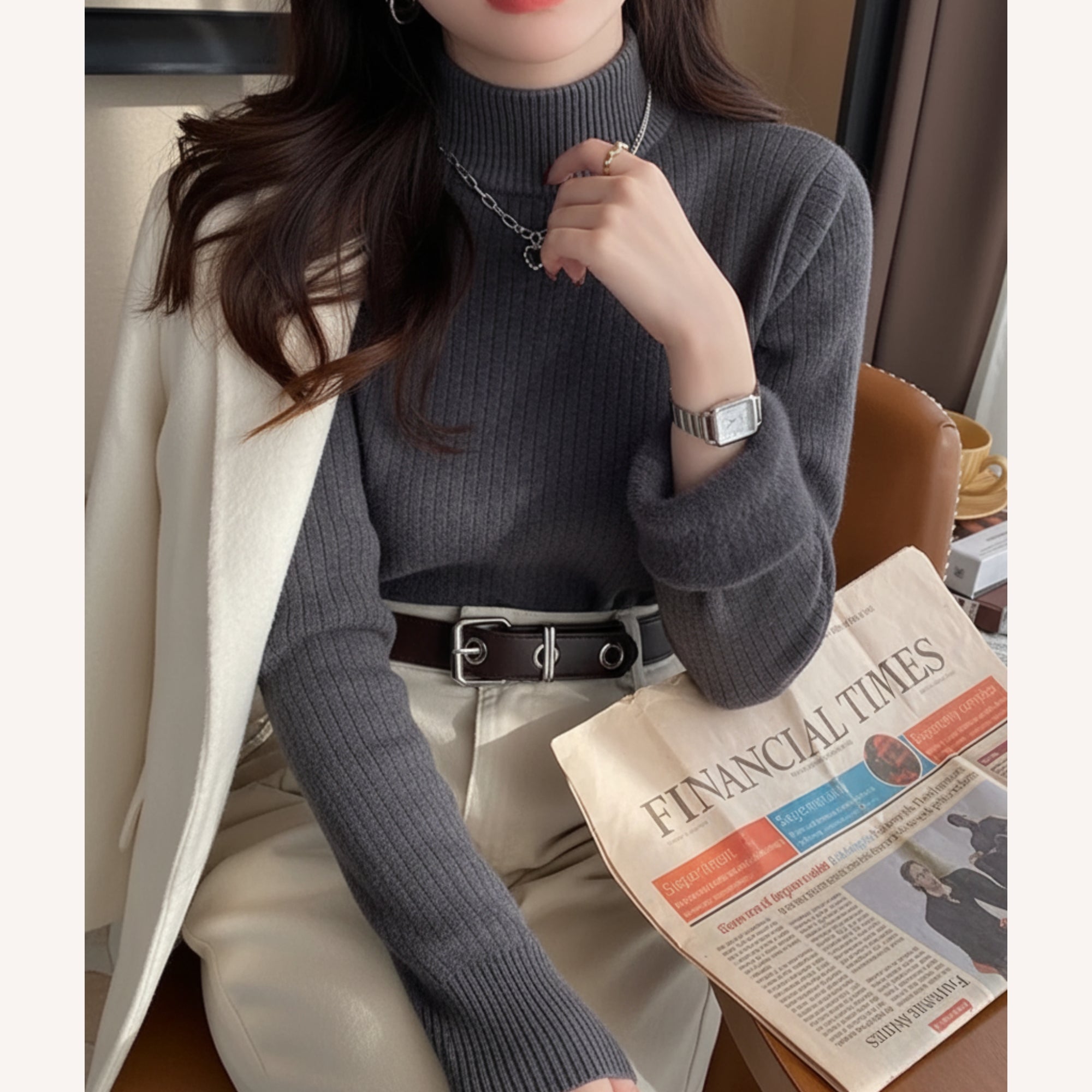 Home & Grey™ Knitted Turtleneck Sweater